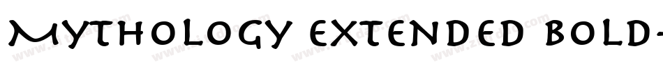 Mythology Extended Bold字体转换
